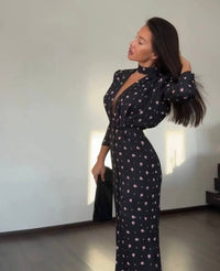 Elegantiška juoda suknelė – 2 nuotrauka
